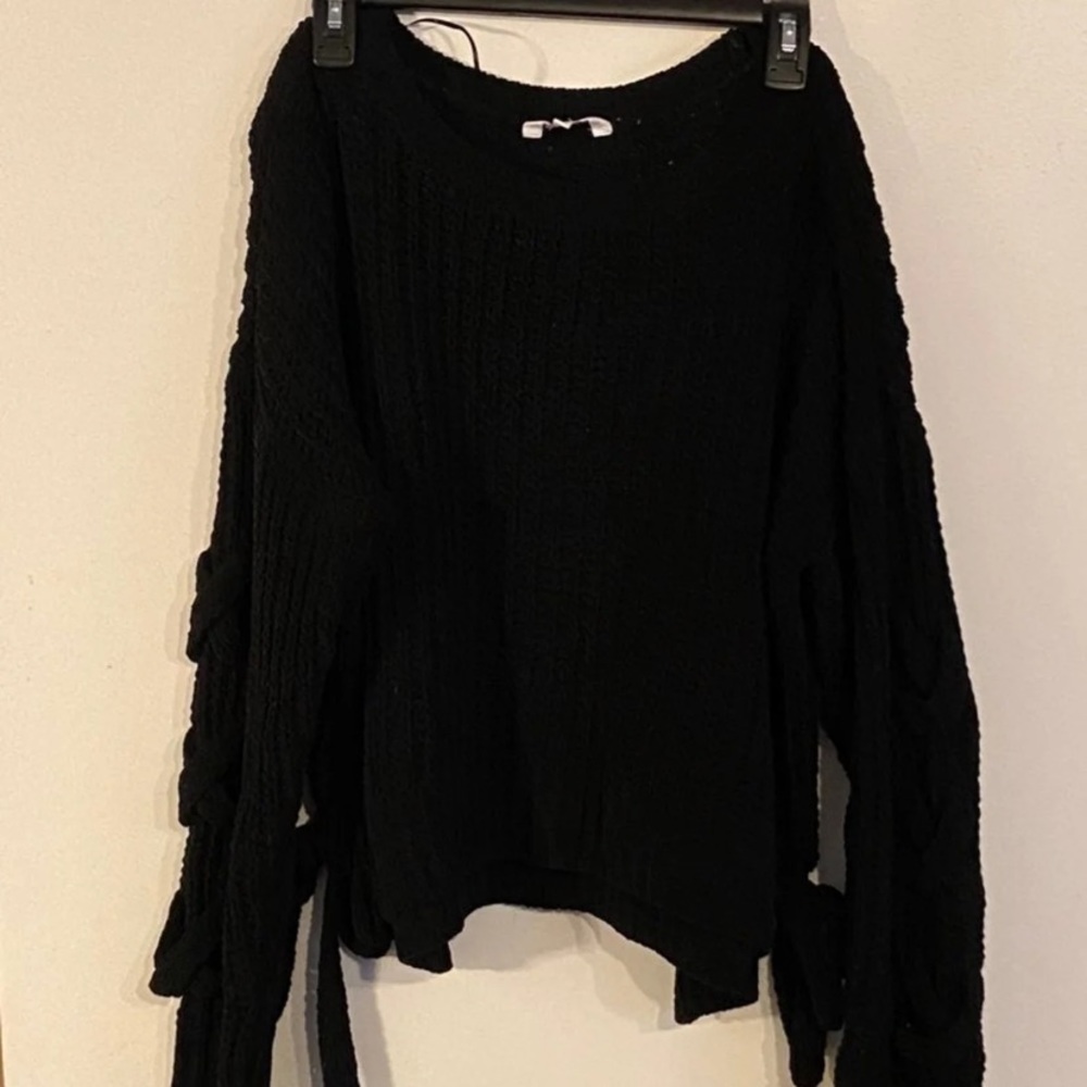 Candies Crew Neck Cropped Sweater